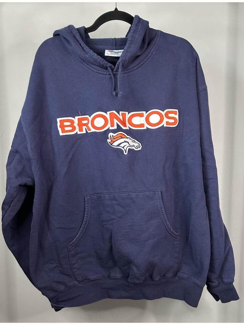 Vintage Majestic Denver Broncos Hoodie Men’s Size XL NFL